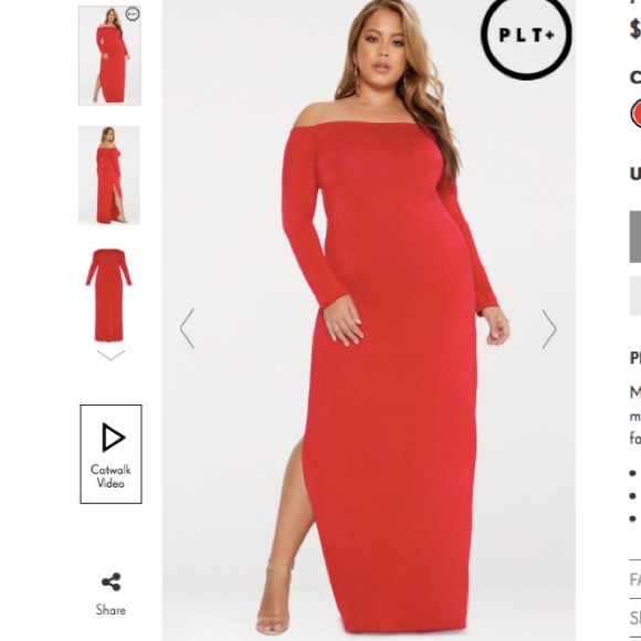 Dresses & Skirts - OFF THE SHOULDER RED DRESS